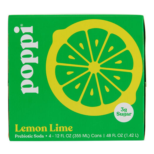 Poppi Lemon Lime Prebiotic Soda 4 Pack by World Market | World Market