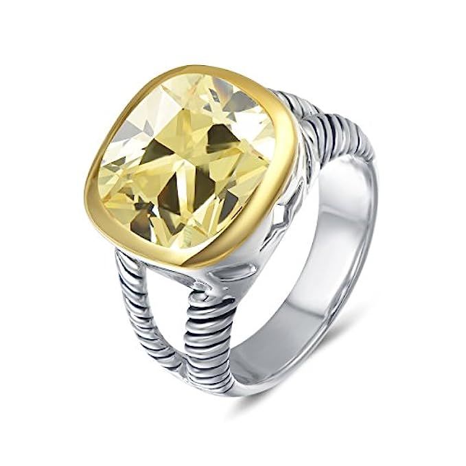 UNY Ring Twisted Cable Wire Designer Inspired Fashion Brand David Vintage Love Antique Women Jewelry | Amazon (US)