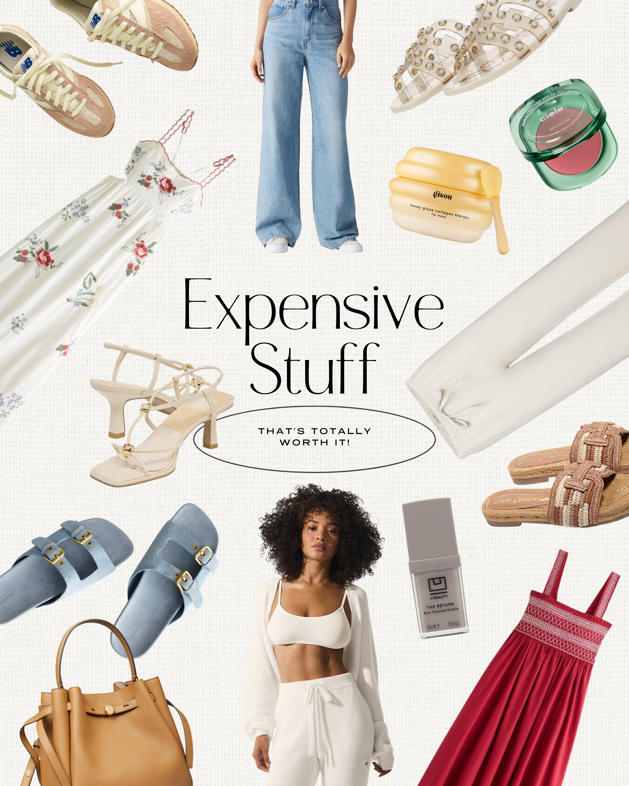 Expensive stuff that is TOTALLY worth it! Clean beauty, skincare, cosmetics, makeup and anti-aging products. Wrinkle-free pants and waist gap-eliminating jeans. Luxury handbags, purses and totes. Summer maxi and midi dresses for vacations. Luxury loungewear.

#LTKBeauty #LTKPetite #LTKSeasonal