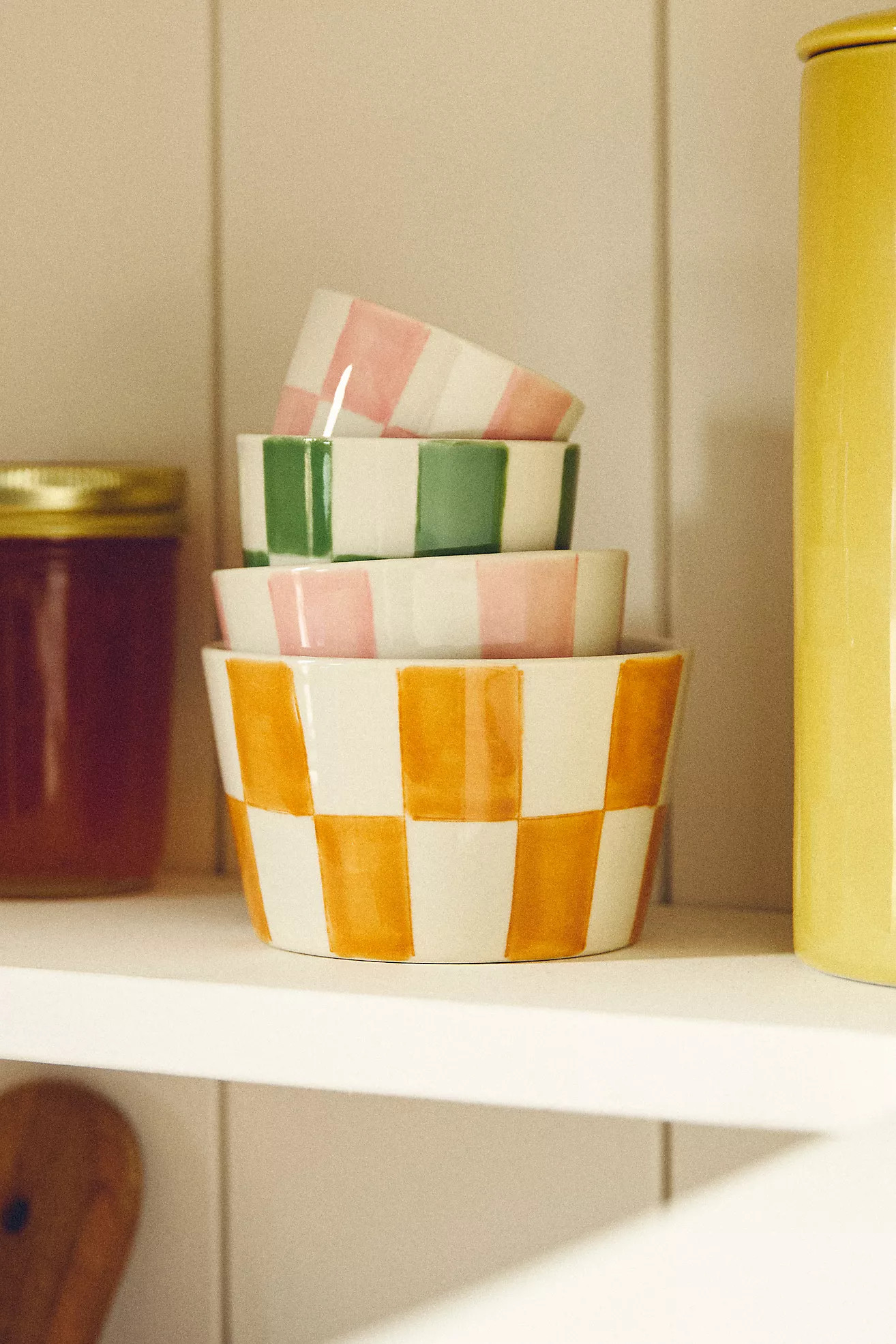 Handpainted Stoneware Nesting Bowls, Set of 4 | Anthropologie (US)