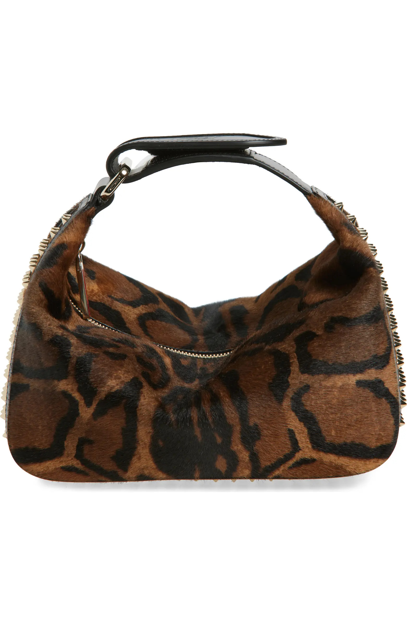 Funky Dopp Bengali Print Genuine Calf Hair Top Handle Pouch | Nordstrom