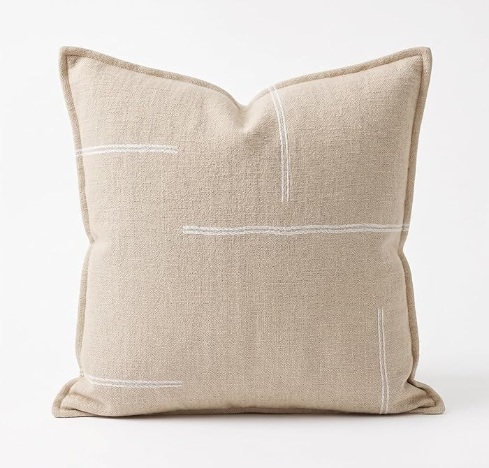 Cotton Throw Pillow Covers 20x20 \u2013 Handwoven Jacquard Texture, Fade-Resistant, No Pilling \u... | Amazon (US)