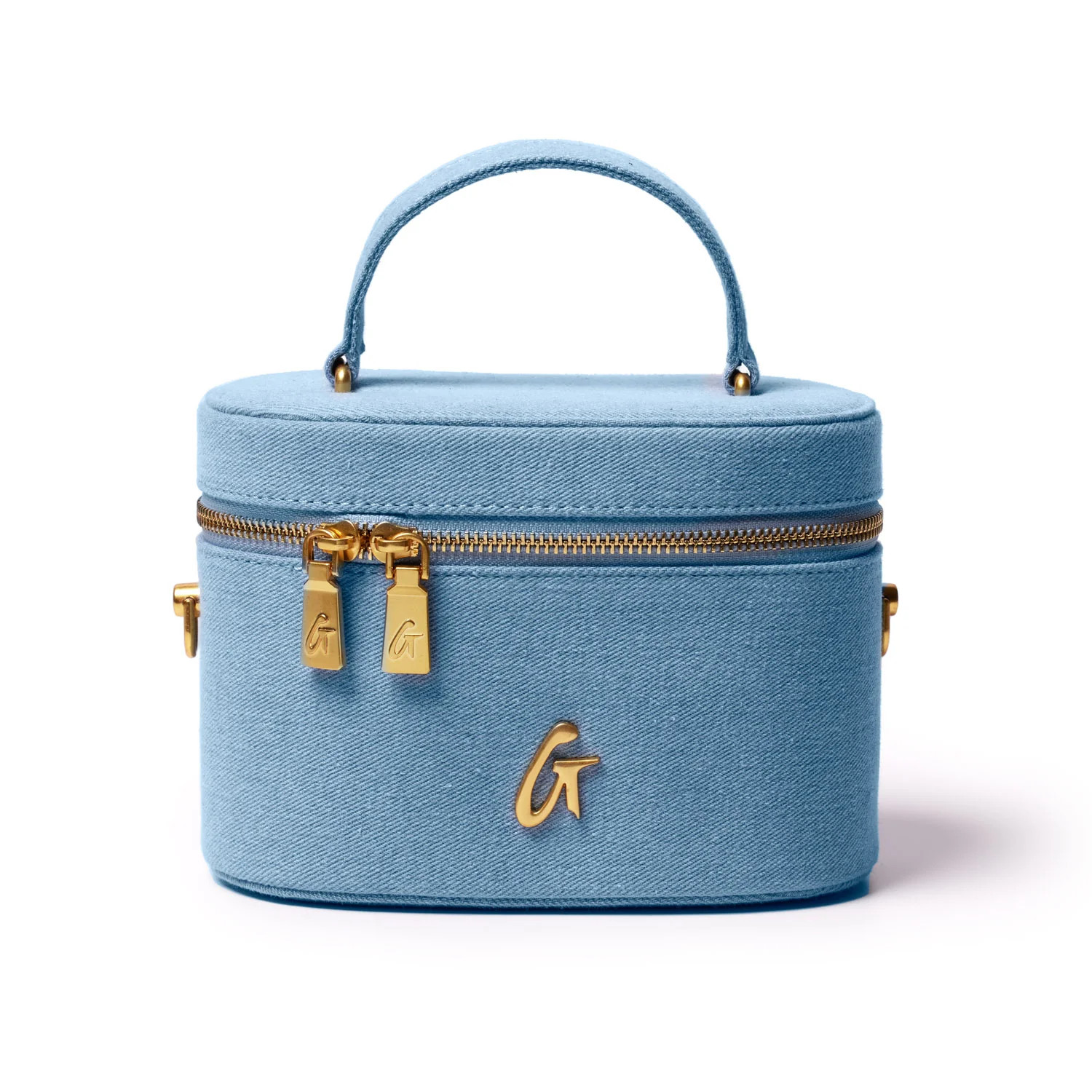 JUMBO DENIM GOLD VANITY BAG | Glam-Aholic Lifestyle
