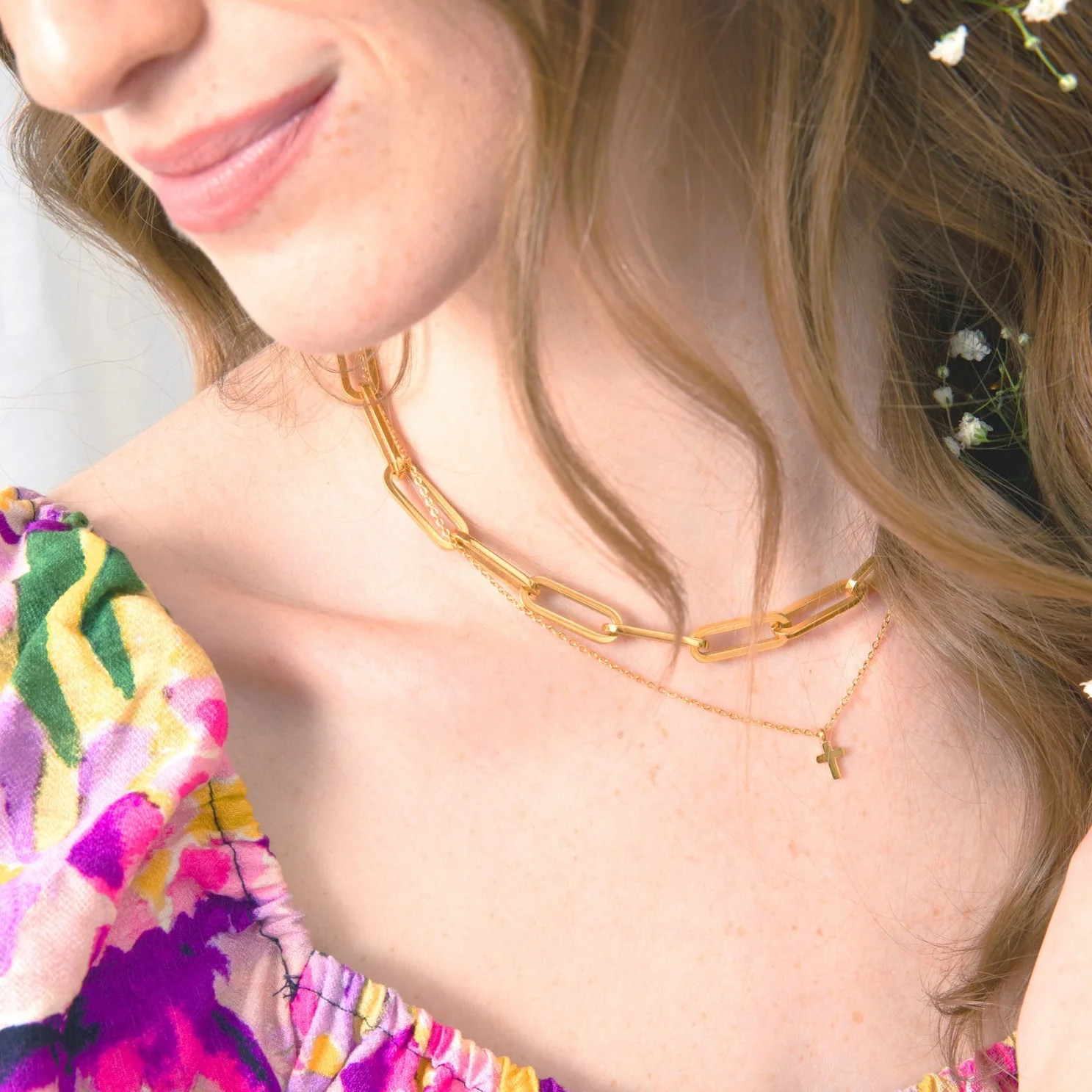 Faith Mini Cross Necklace | Victoria Emerson