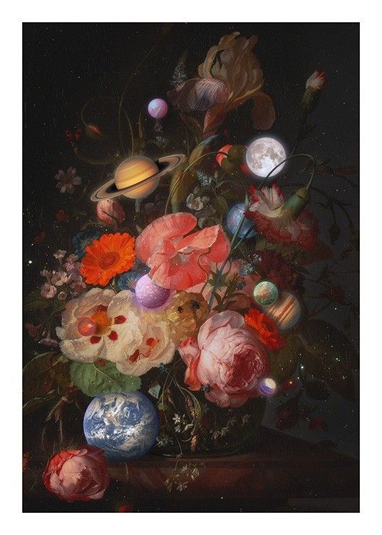 Jonas Loose - Bouquet Of Planets Poster | Desenio