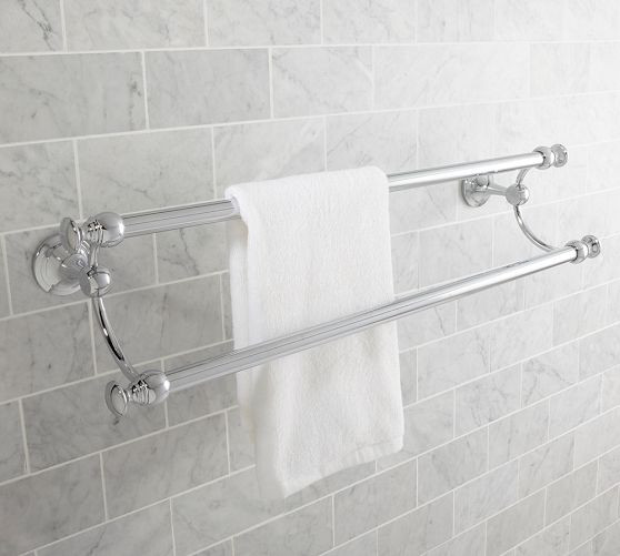 Mercer Double Towel Bar | Pottery Barn (US)