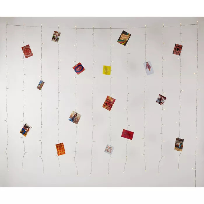 LED Plug-in Curtain String Lights Clear - Room Essentials™ | Target