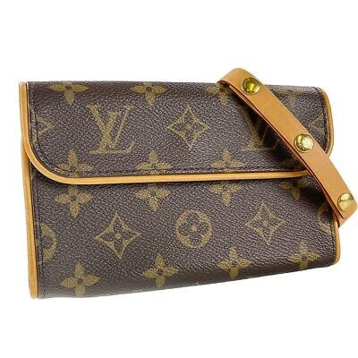 Louis Vuitton Monogram Pochette Florentine Leather Suede Brown Waist bag 1793 | eBay US