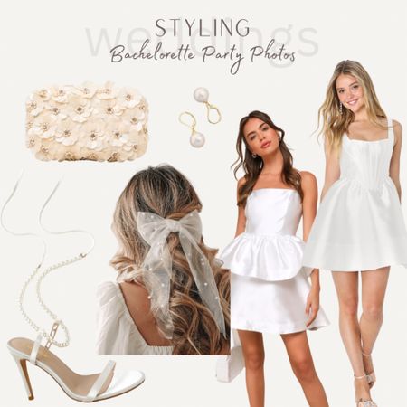 The perfect bridal look for your bachelorette party photos with the girls! 

#LTKWedding #LTKSeasonal #LTKParties