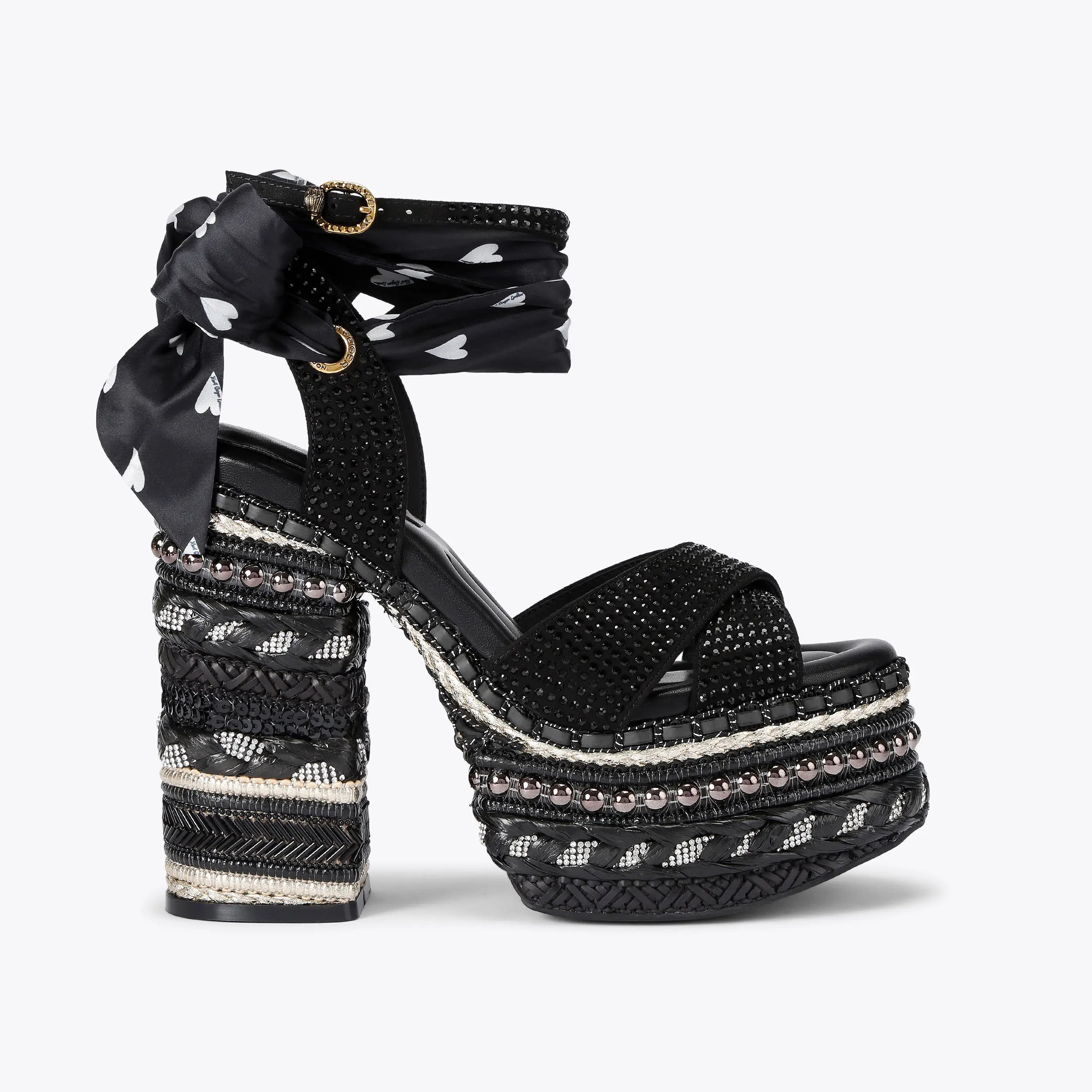 Kurt Geiger Londonchelsea scarf platform heel$325$12860% Off | Kurt Geiger US