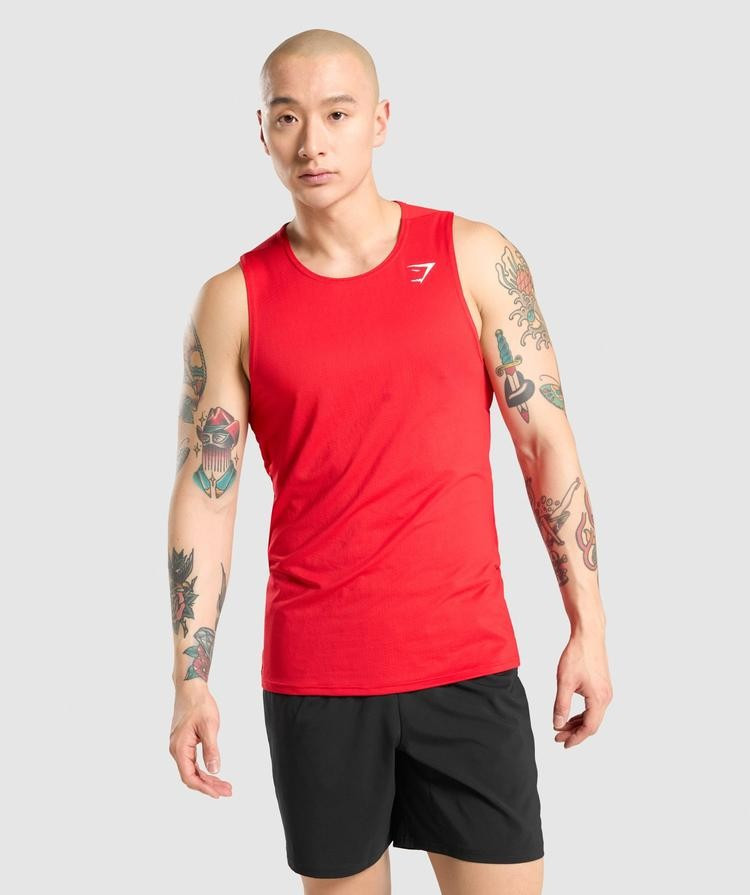 Gymshark Arrival Tank - Red | Gymshark (Global)