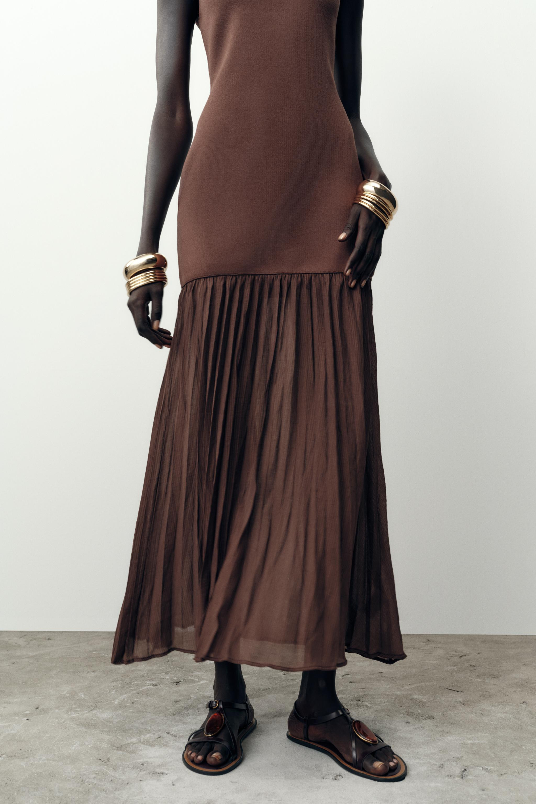 COMBINATION KNIT DRESS | Zara US