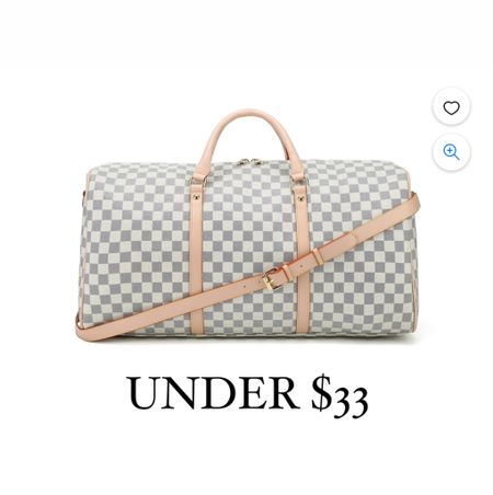 Checkered duffle bag; Louis
Vuitton duffle bag look alike and alternative.  

#LTKFindsUnder100 #LTKFindsUnder50 #LTKItBag