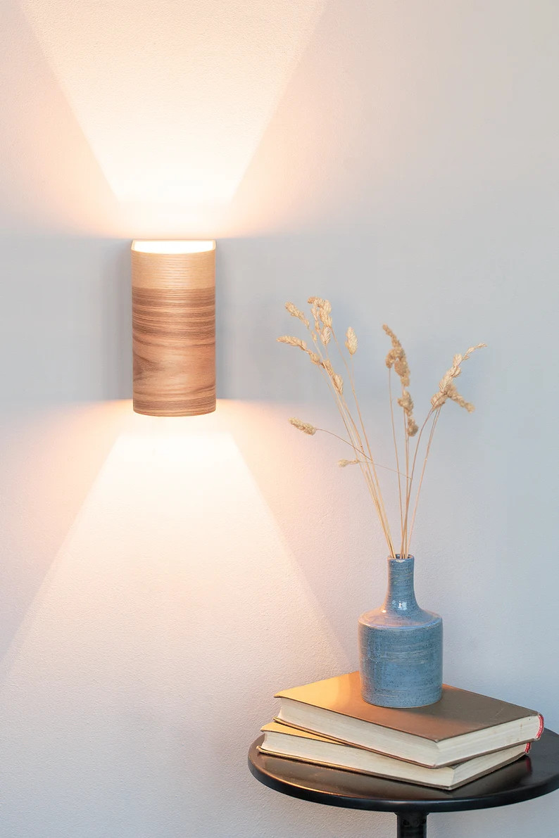 2 sconces set — 2 wall lamps set — curved plywood — wood wall sconces— wall lamps — lig... | Etsy (US)