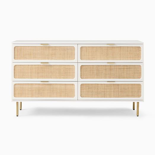 Ida Woven 6-Drawer Dresser (60") | West Elm (US)