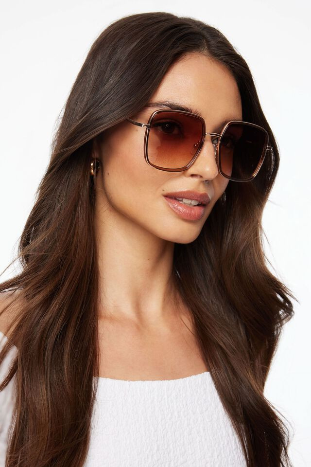 Square Metal Sungalsses | Dynamite Clothing