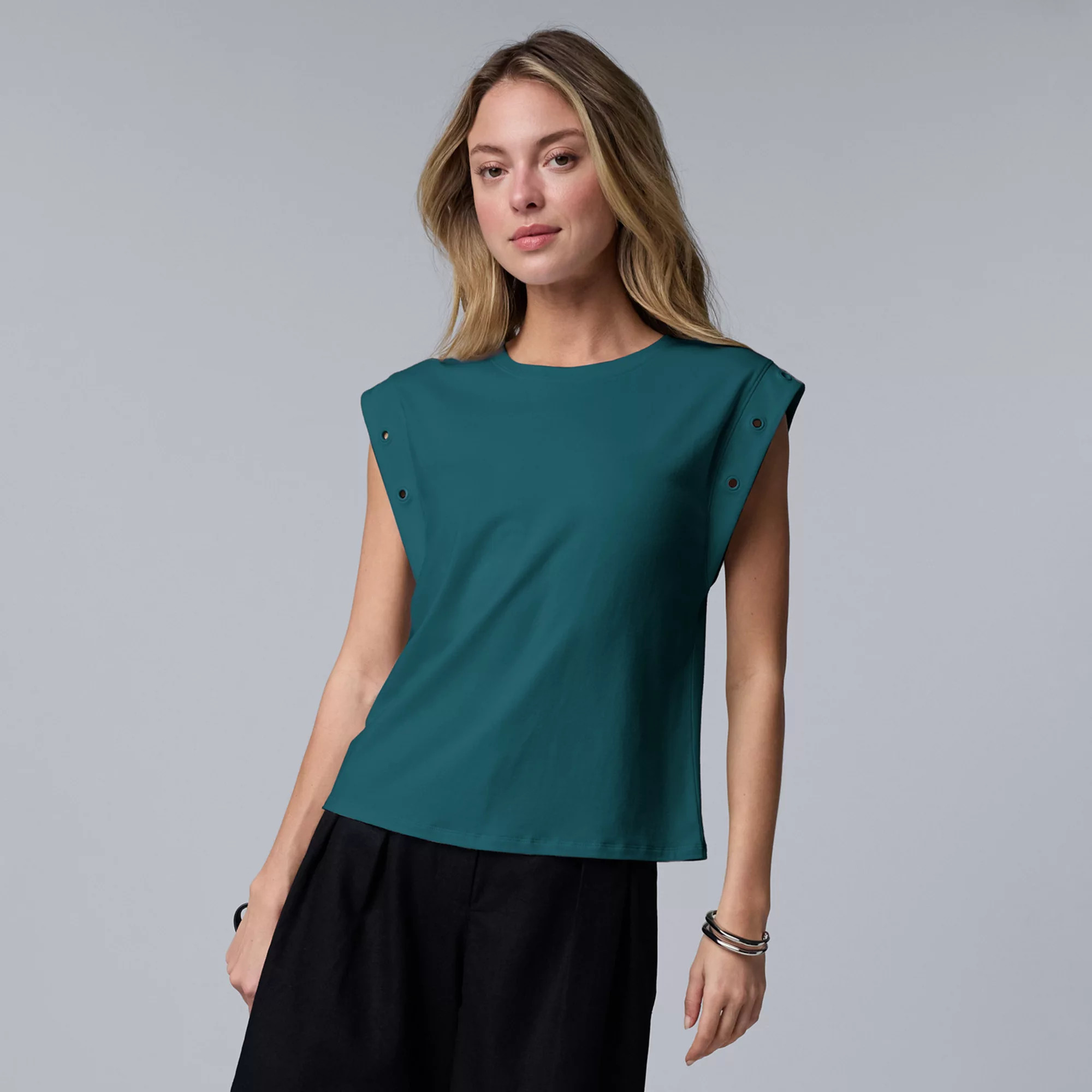 Women's Simply Vera Vera Wang Grommet Dolman Tee | Kohl's