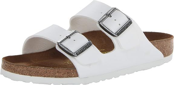 Birkenstock Men's Amalfi Leather Soft Footbed Arizona Sandals | Amazon (US)