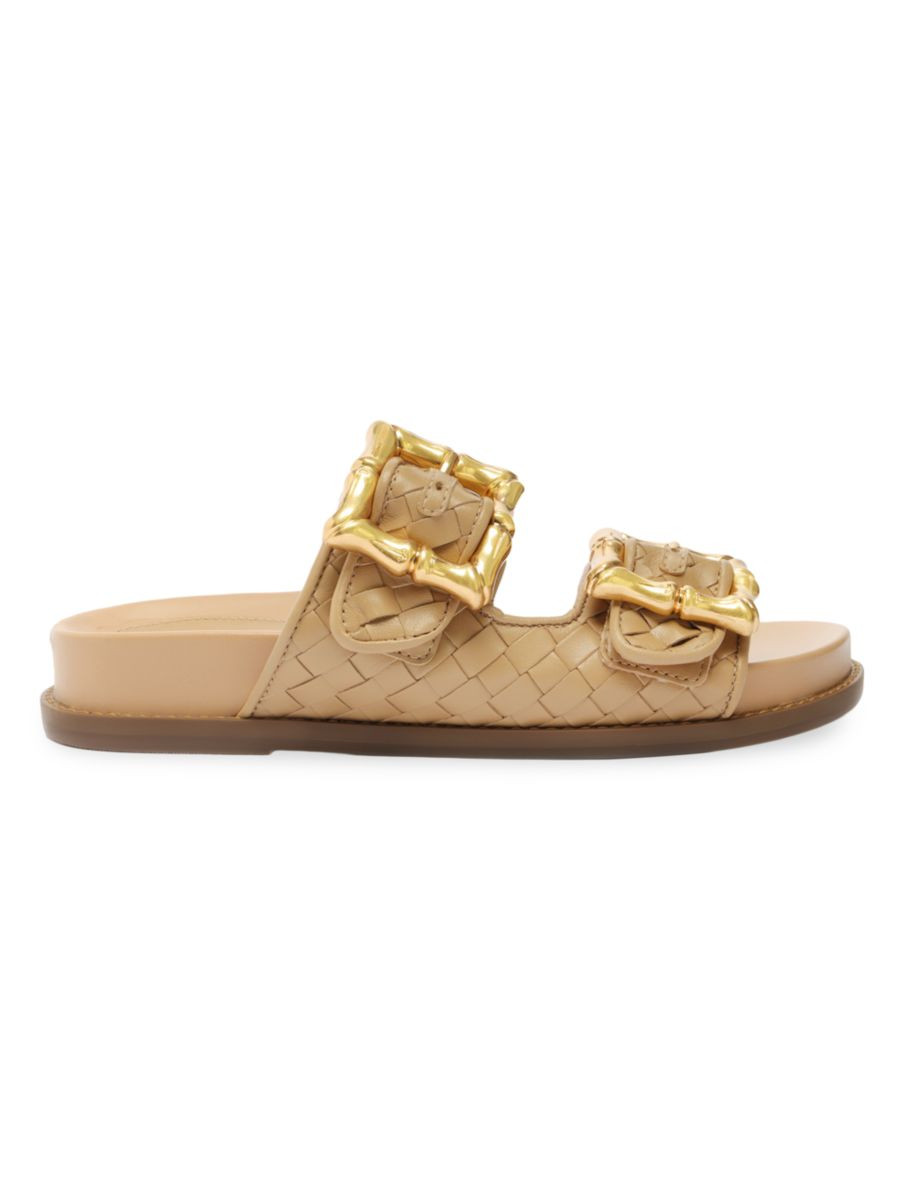 Enola Woven Leather Sandals | Saks Fifth Avenue