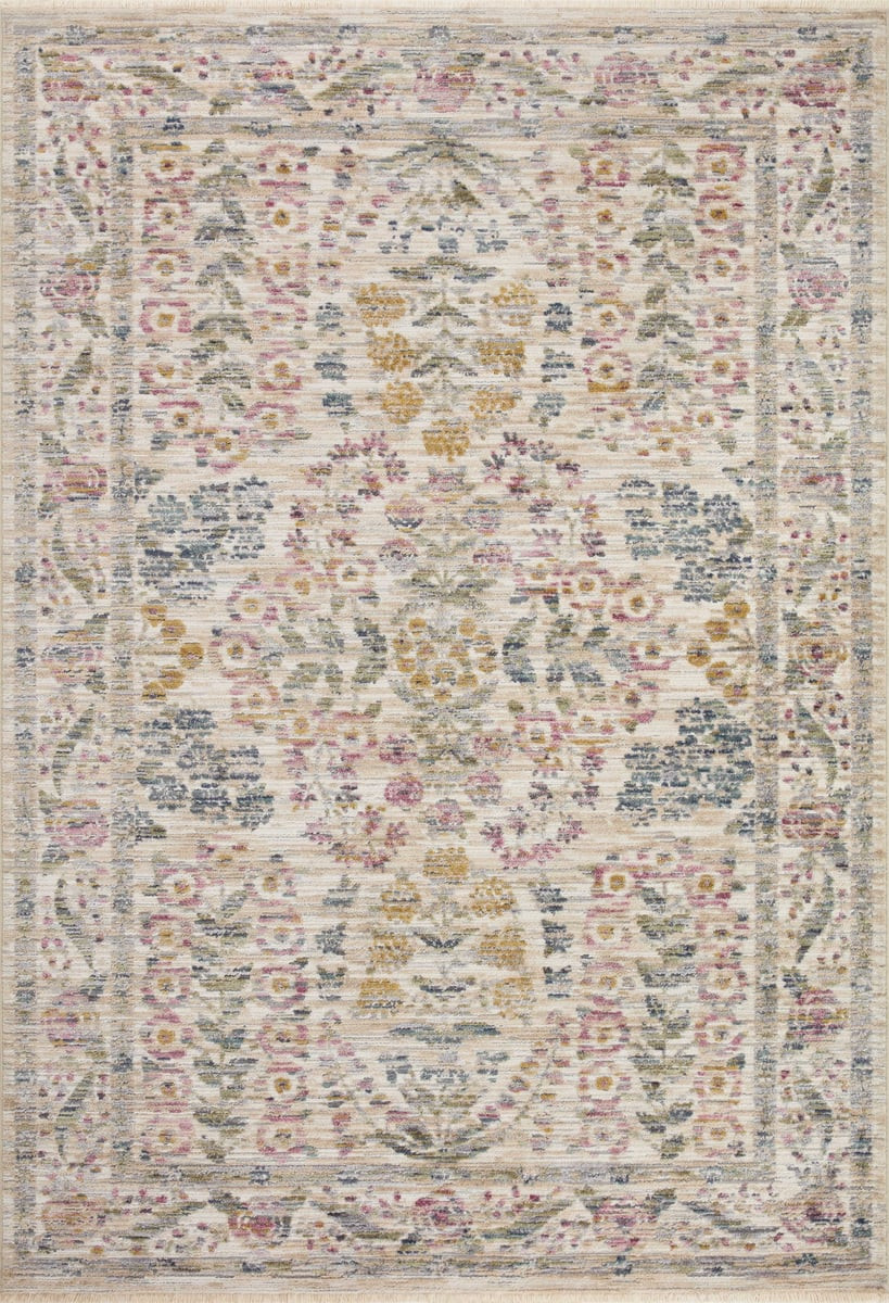 Provence PRO-02 Ivory Printed Area Rug | Rugs Direct