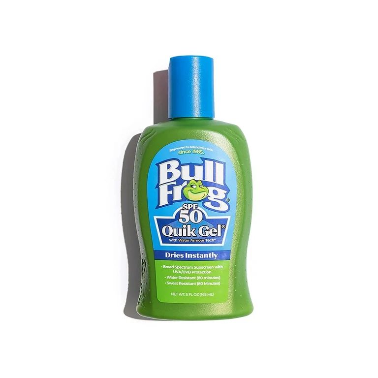 Bullfrog Quik Gel Sunscreen SPF 50 | Oxybenzone & Octinoxate Free | Broad Spectrum Moisturizing U... | Walmart (US)