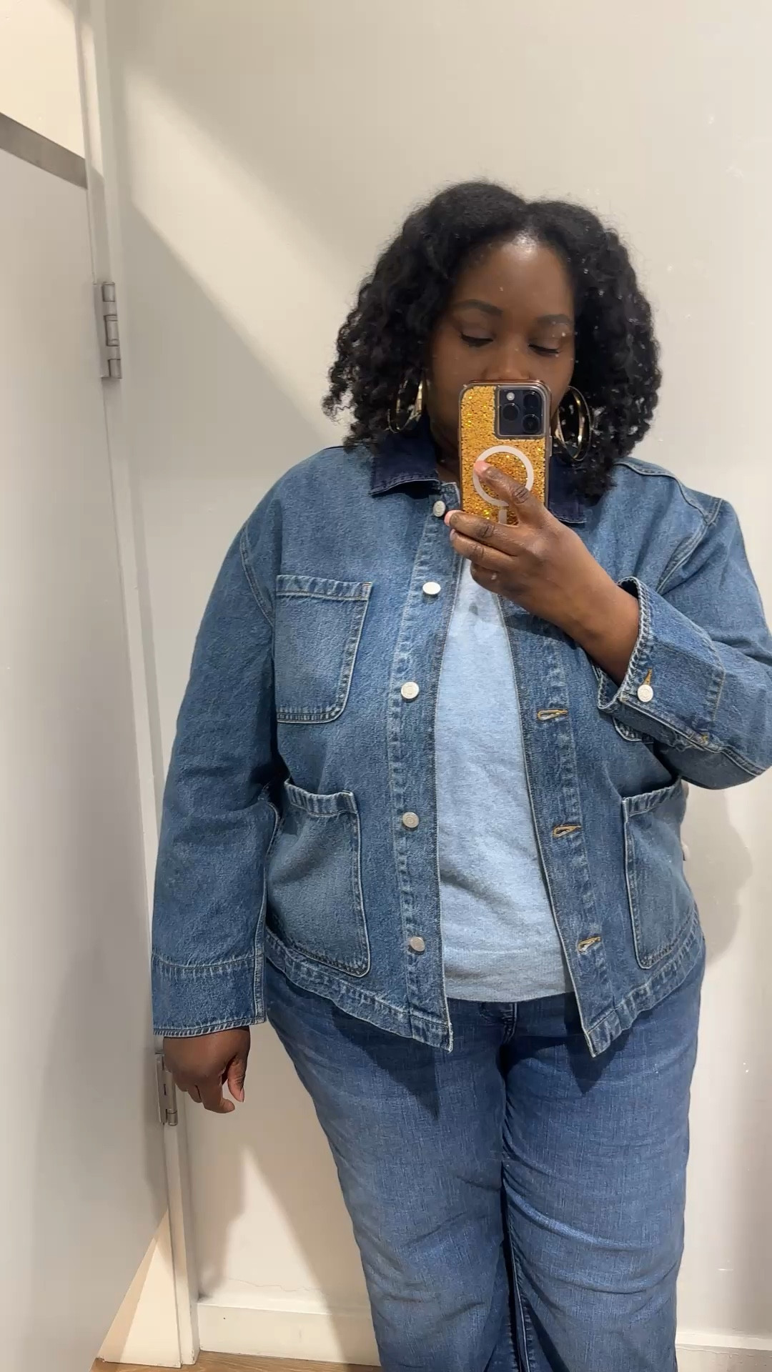 Denim barn jackets are a popular spring trend. I found a cute one. I’m wearing an xxl. 

#LTKPlusSize #LTKMidsize #LTKOver40