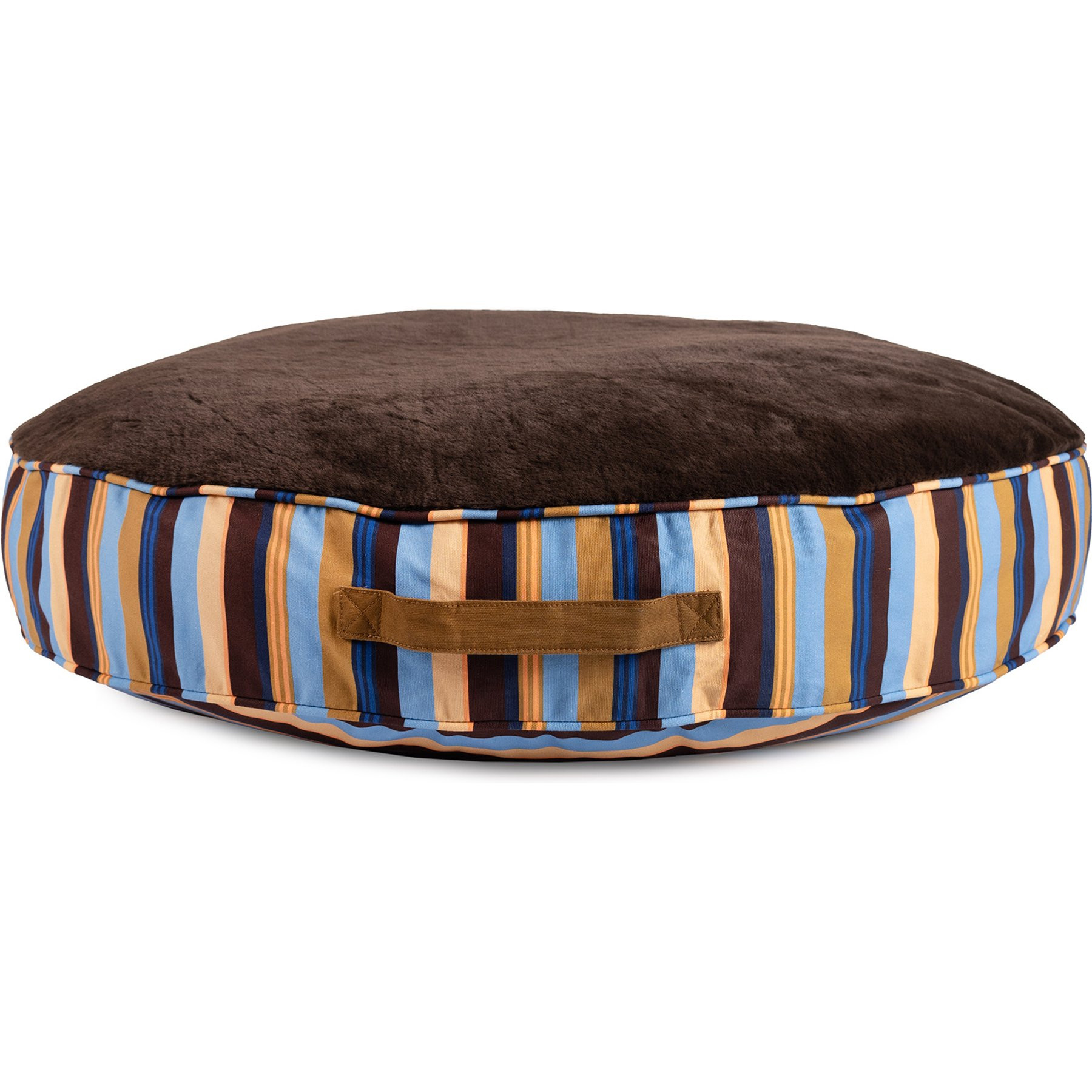 Carolina Pet Stripe Round Dog Bed, Brand Stripe, Large | Chewy