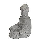 Kante SX20200178 Set of 2 Cement Composite Sitting Buddha Statues Tealight Candle Holders Ornament,  | Amazon (US)