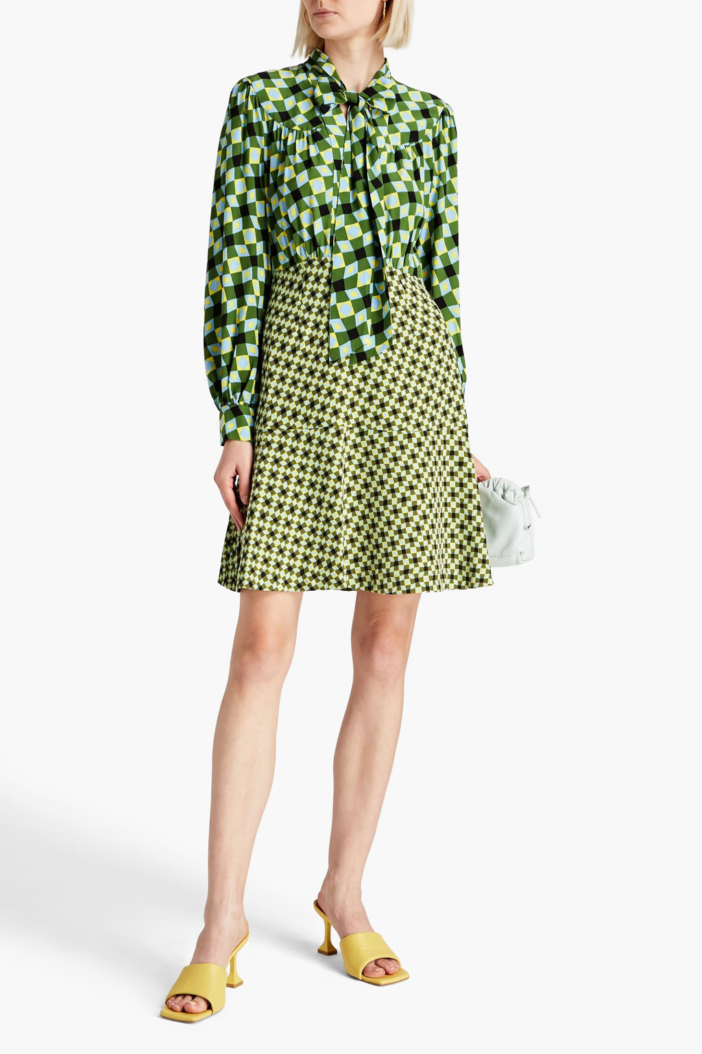 Alcina printed crepe and jersey mini dress | The Outnet (APAC)