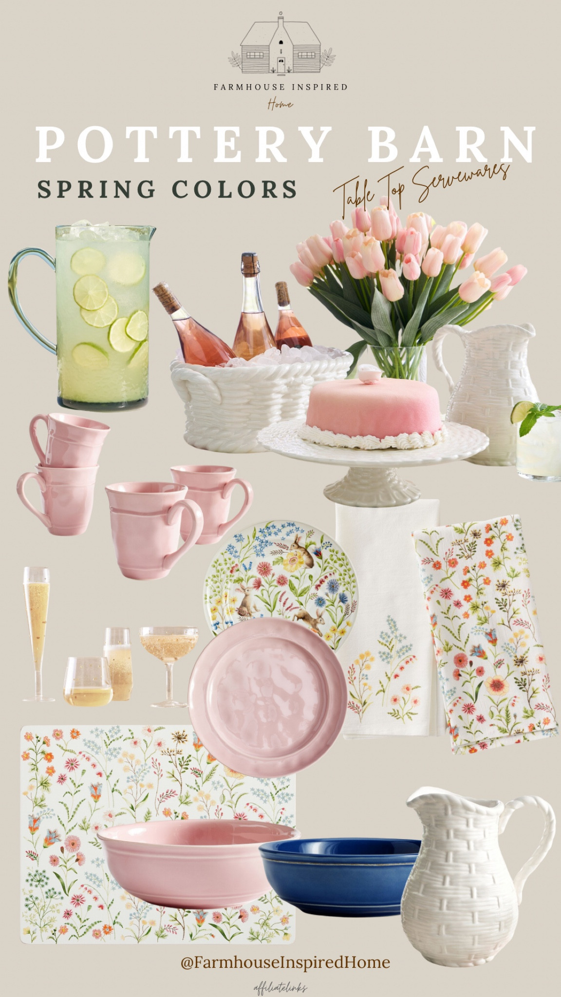 Spring entertaining is just round the corner! So start indulging now to get your chosen items on your table in time! Hand picked these collections for you! Drink Pitcher, Cake Stand, Coffee Mugs, Cocktail glass set, placemats, cloth napkins, salad plates, dinner plates, table cloths, linen runner.

#LTKparties #LTKhome #LTKSeasonal