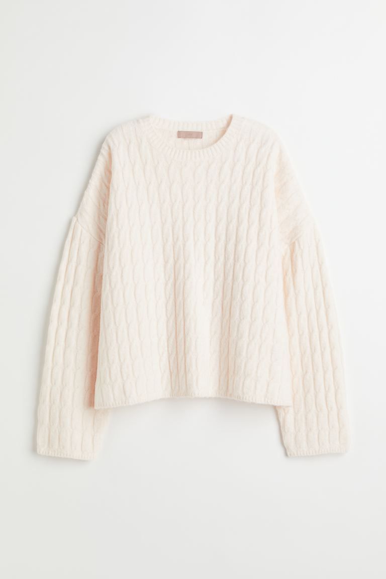Wool-blend Cable-knit Sweater | H&M (US + CA)