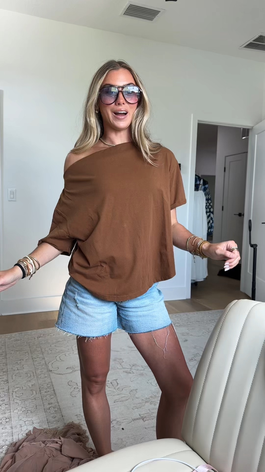it pays to invest in your closet staples that you’re styling daily 🤭 nothing beats the perfect fit and good quality. this is my go to don’t know what to wear outfit, white tee and denim shorts. 5’4/24/xs. 

#nuuds #nuudstryon #nuudshaul #closetstaples @nuuds

#LTKootd #LTKdayinmylife #LTKSeasonal