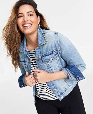 Women's Classic Denim Trucker Jacket, Created for Macy's | Macy's