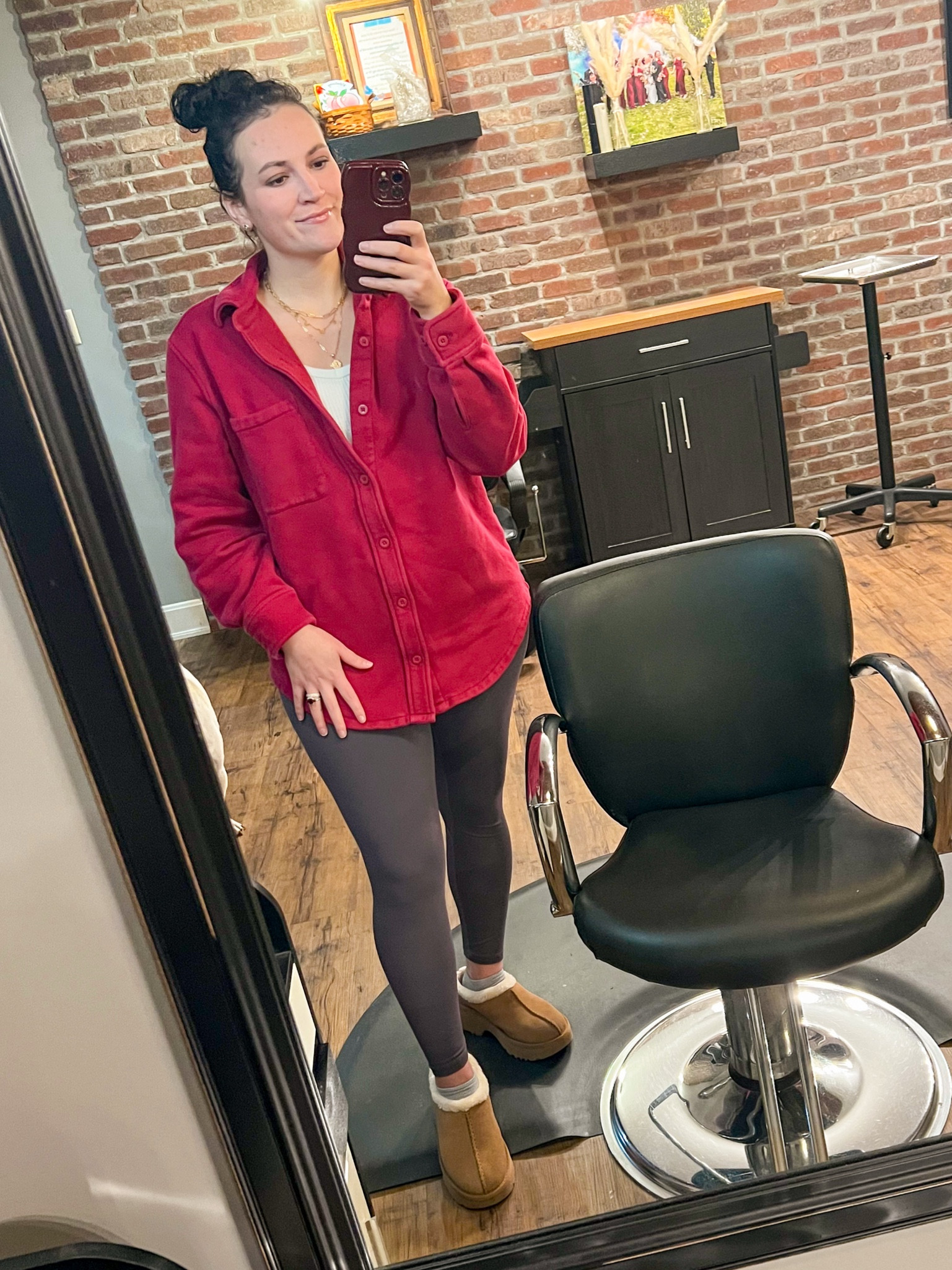 Getting back into the flow of the work grind! The best way to elevate an outfit is to accessorize! I layered my necklaces to make my look seem more put together than what it is! These are also my go to leggings! I have them in EVERY color!

#lazyday #workfromhome #casual #casualworkday #casualoutfit

#LTKShoeCrush #LTKStyleTip #LTKWorkwear