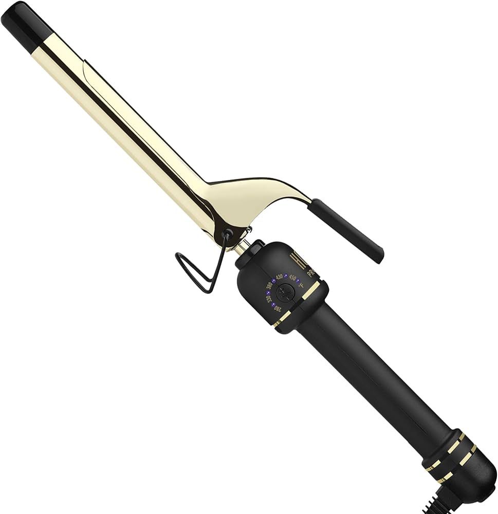 HOT TOOLS New and Improved 24K Gold Professional 3/4" Extended Barrel Curling Iron with Clamp for... | Amazon (US)