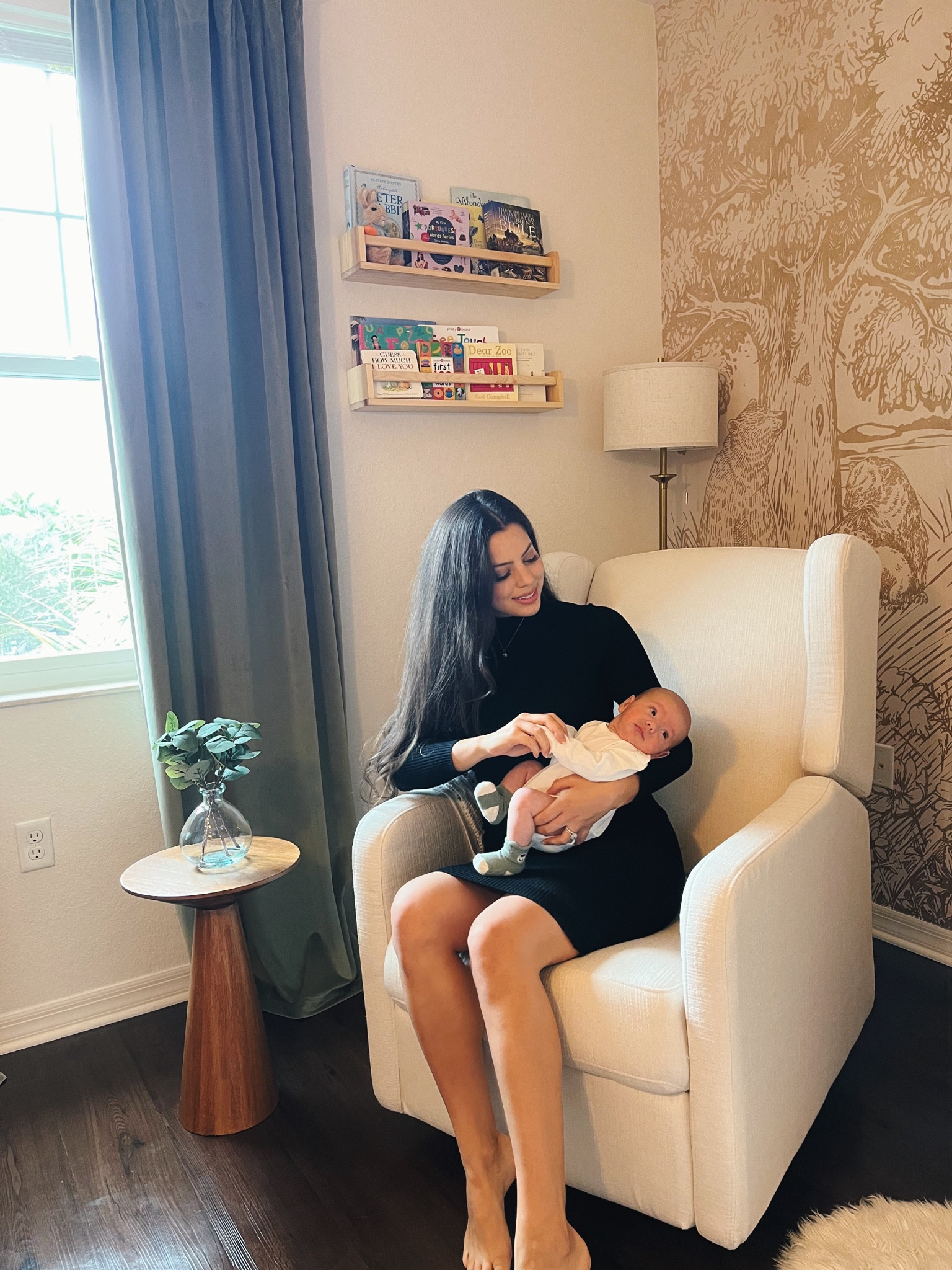 Nursery style. Glider chair. Recliner. Velvet curtain. Nursery decor. 

#LTKhome #LTKbaby #LTKkids