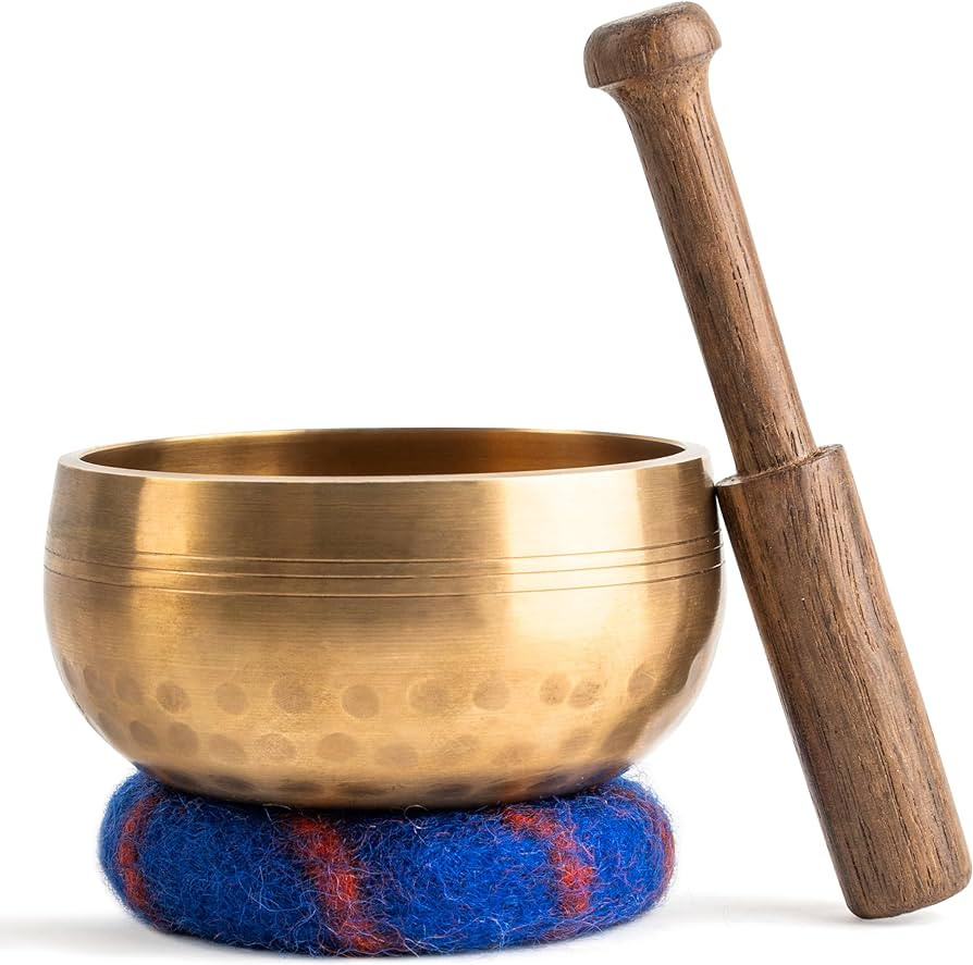 Ohm Store Tibetan Singing Bowl Set — Meditation Sound Bowl Handcrafted in Nepal for Yoga, Chakr... | Amazon (US)