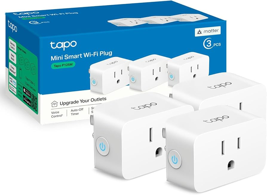 TP-Link Tapo Matter Supported Smart Plug Mini, Compact Design, 15A/1800W Max, Super Easy Setup, W... | Amazon (US)