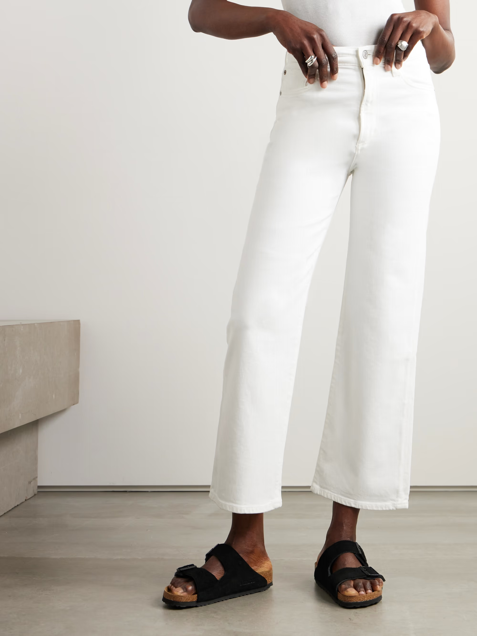 Harper cropped mid-rise wide-leg jeans | NET-A-PORTER (US)