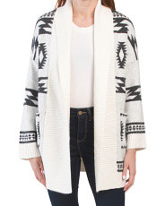 Long Sleeve Soft Cozy Aztec Shawl Collar Cardigan | Sweaters | T.J.Maxx | TJ Maxx