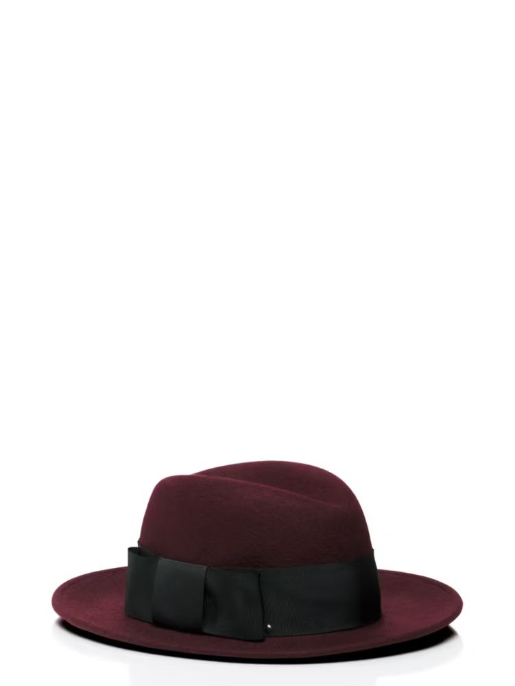 classic fedora with grosgrain tab bow | Kate Spade US