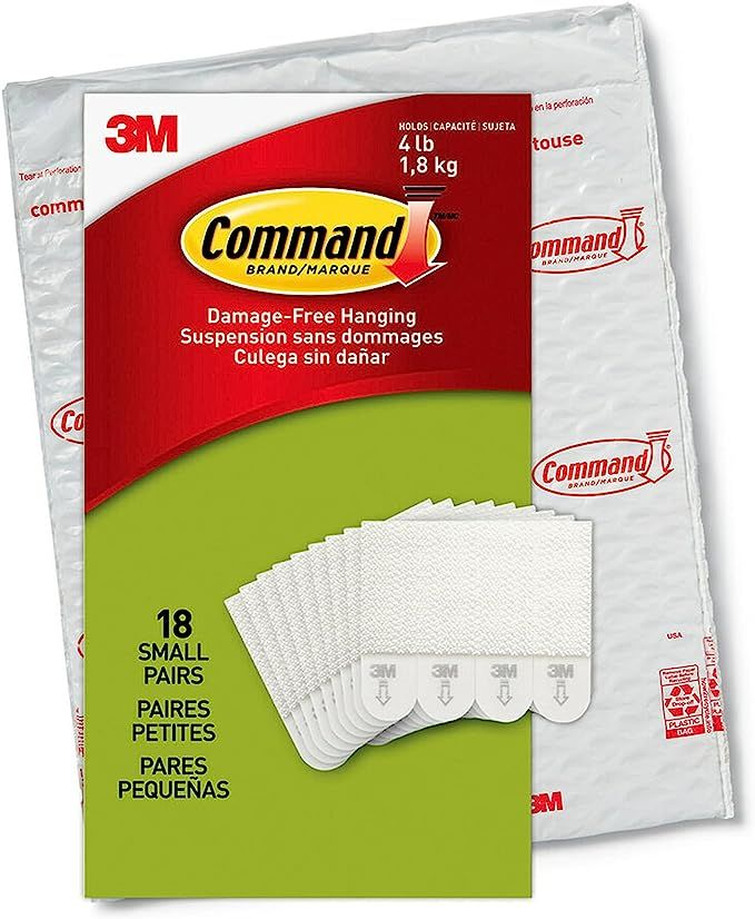 Command Small Picture Hanging Strips, 18-Pairs (36-Strips), Decorate Damage-Free, Easy to Open Pa... | Amazon (US)