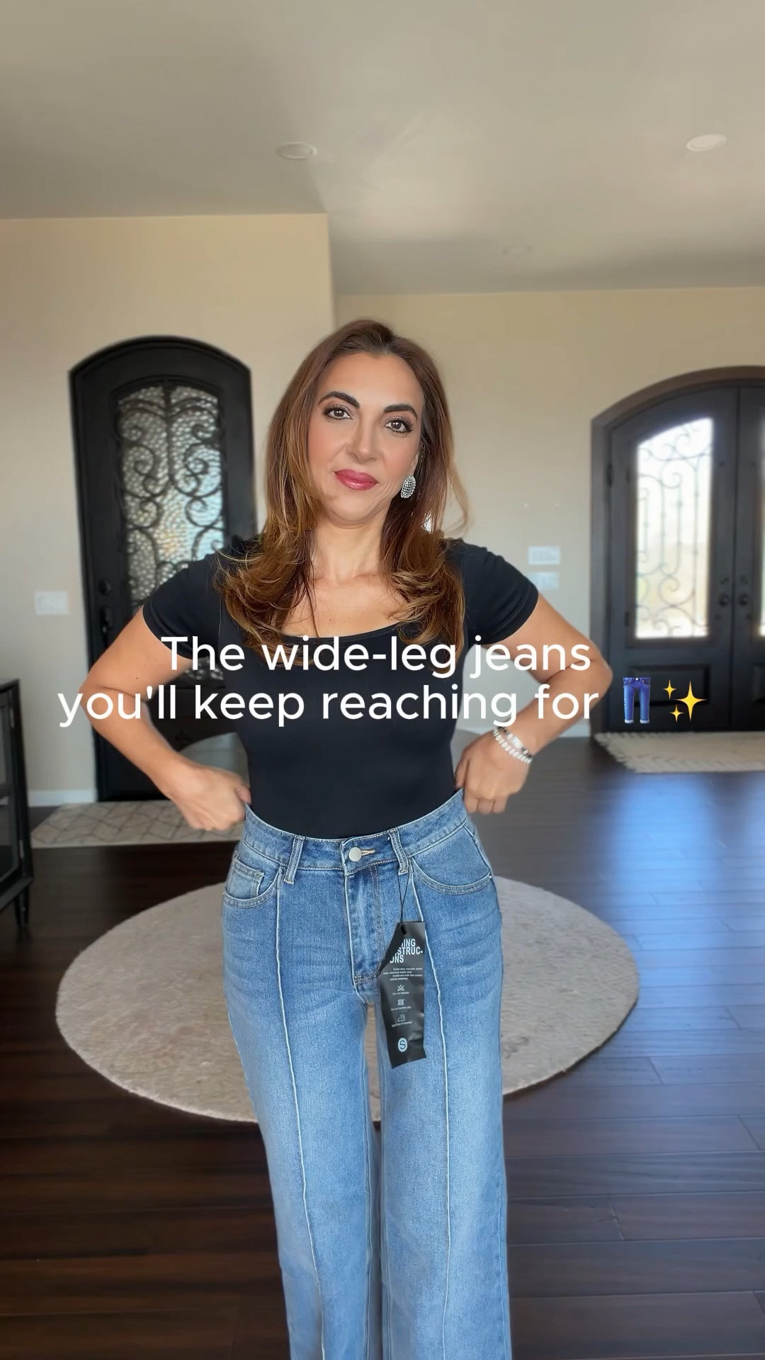 A good pair of wide-leg jeans never goes out of style. 🤍👖 These have such a flattering high-waisted fit, a chic front seam detail, and deep pockets that actually fit your essentials. They’re easy to dress up or keep casual, making them a staple you’ll wear on repeat.

#LTKootd #LTKmomlife #LTKSaleAlert
