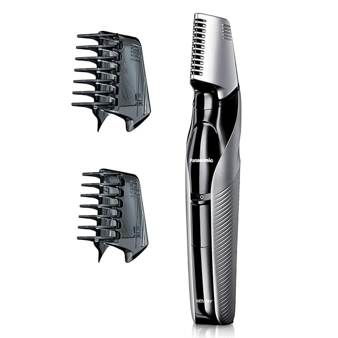 Panasonic Body Hair Trimmer for Men, Cordless Waterproof Design, V-Shaped Trimmer Head with 3 Com... | Amazon (US)