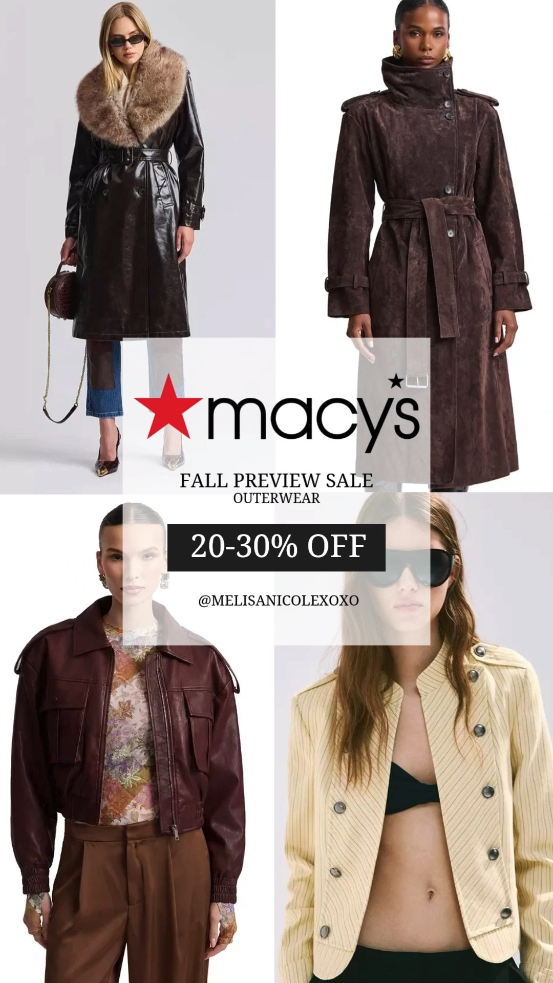 @macys Fall Preview Sale starts TODAY! 🍂 I did the scrolling for you and found some of the cutest fall outerwear to elevate your wardrobe without paying full price. From polished workwear jackets to chic trench coats and casual everyday layers, these are the pieces that caught my eye! If you're looking for stylish fall outfits for women, start here. 🤎 Shop my picks!

#fallouterwear #fallfashion #falloutfits #macys

#LTKSaleAlert #LTKSeasonal #LTKWorkwear