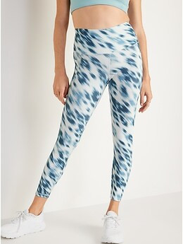 High-Waisted PowerSoft 7/8-Length Side-Pocket Leggings For Women | Old Navy (US)