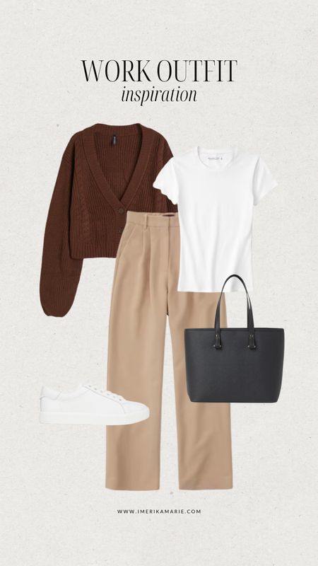 work outfit. workwear. work capsule wardrobe. work pants. work bag. work shoes. abercrombie and fitch pants. trousers. young professional. business casual 

#LTKunder100 #LTKworkwear #LTKstyletip