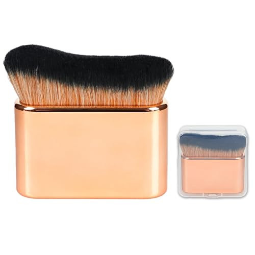 Self Tanner Brush Body Makeup Brush for Flawless Leg Makeup, Kabuki Foundation Makeup Brush for Face Body, Full Coverage Tanning Blend Applicator for Self Tanner, Bronzer Lotion Tan Mousse Vegan case | Amazon (US)