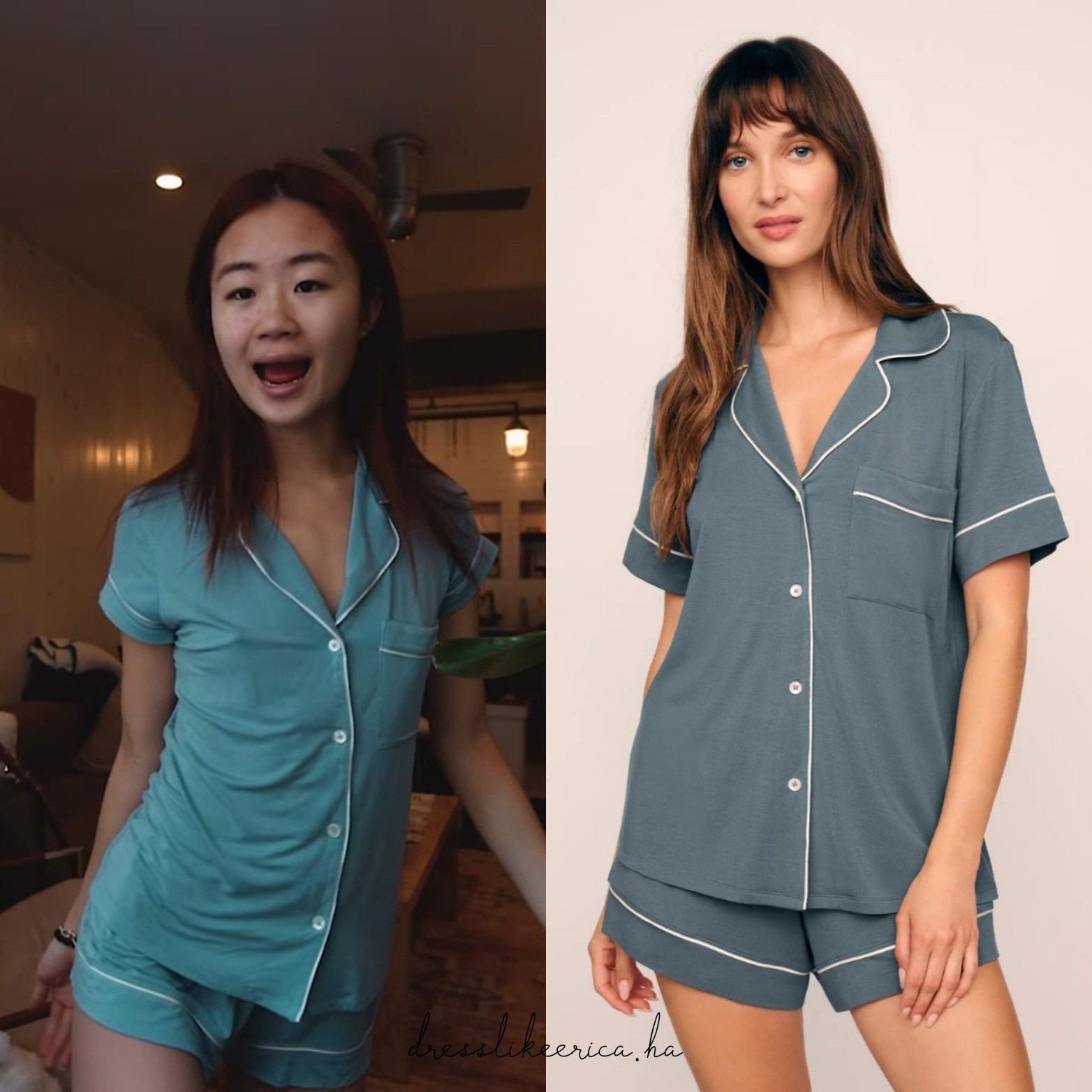 Erica Ha via her YouTube Video! PJ Set linked below ↓

#LTKdayinmylife #LTKgrwm #LTKootd