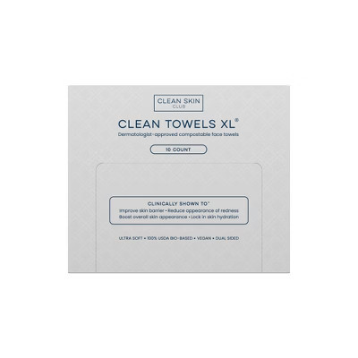 Clean Skin Club Disposable Face Towel for Improved Skin - XL - 10ct | Target